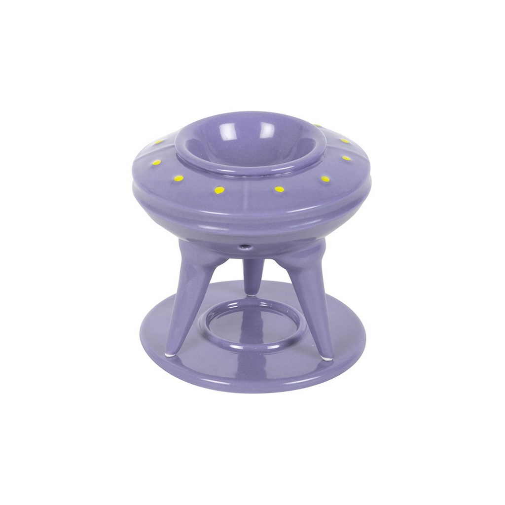 UFO Wax Burner with Lime Alien Wax Melt