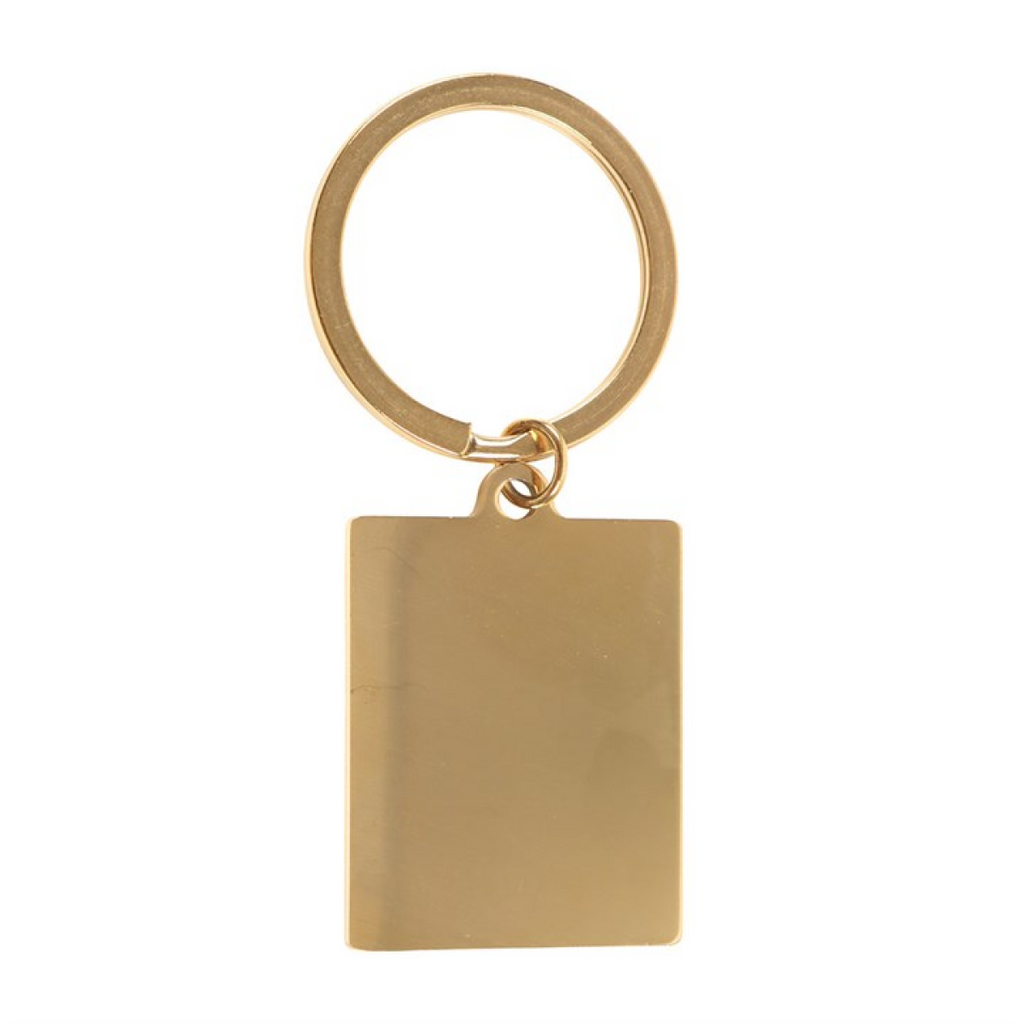 The Wheel of Fortune Vintage Tarot Keyring