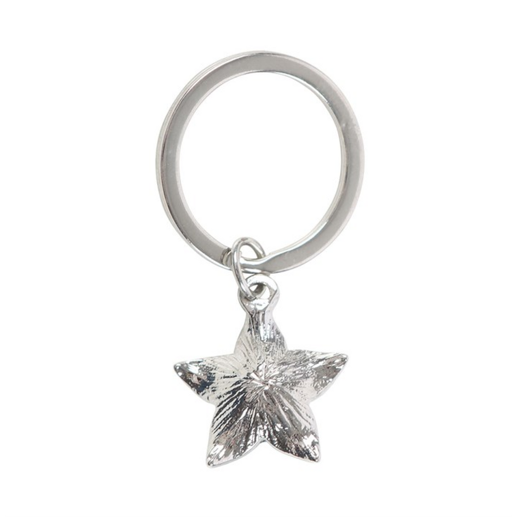 Deadly Nightshade Keyring with Black Obsidian