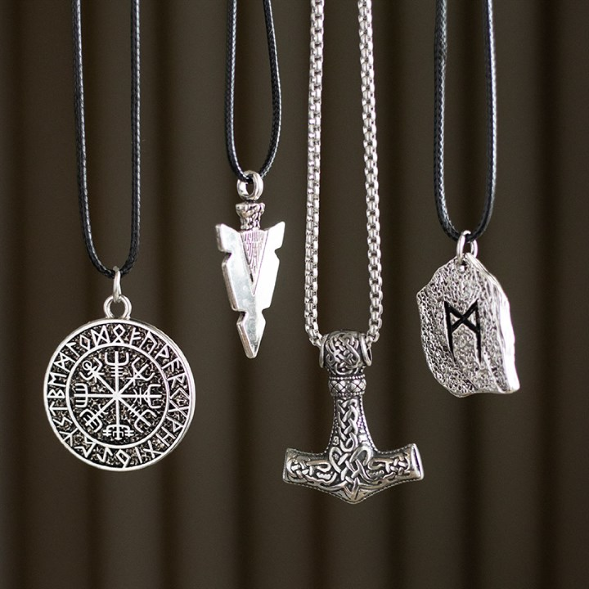 Rune of Transformation Viking Cord Necklace