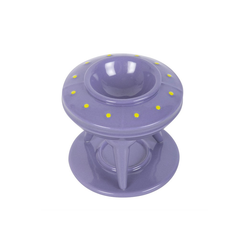 UFO Wax Burner with Lime Alien Wax Melt