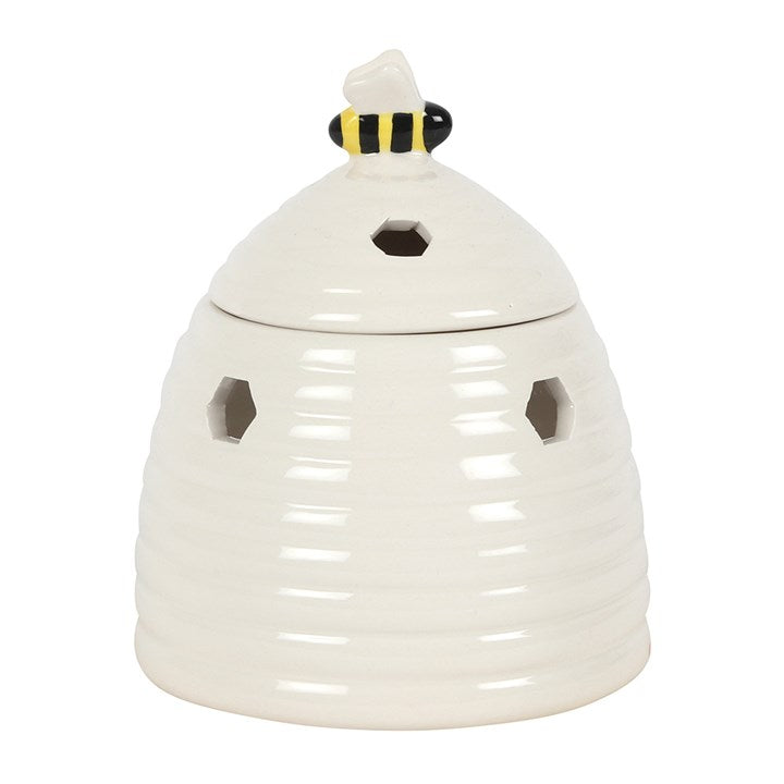 White Beehive Ceramic Oil Burner (12/24)