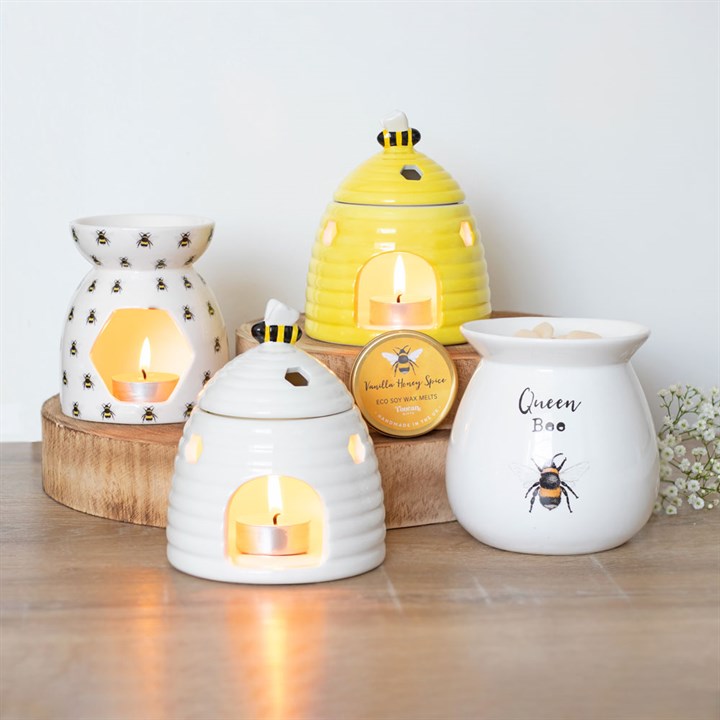 White Beehive Ceramic Oil Burner (12/24)