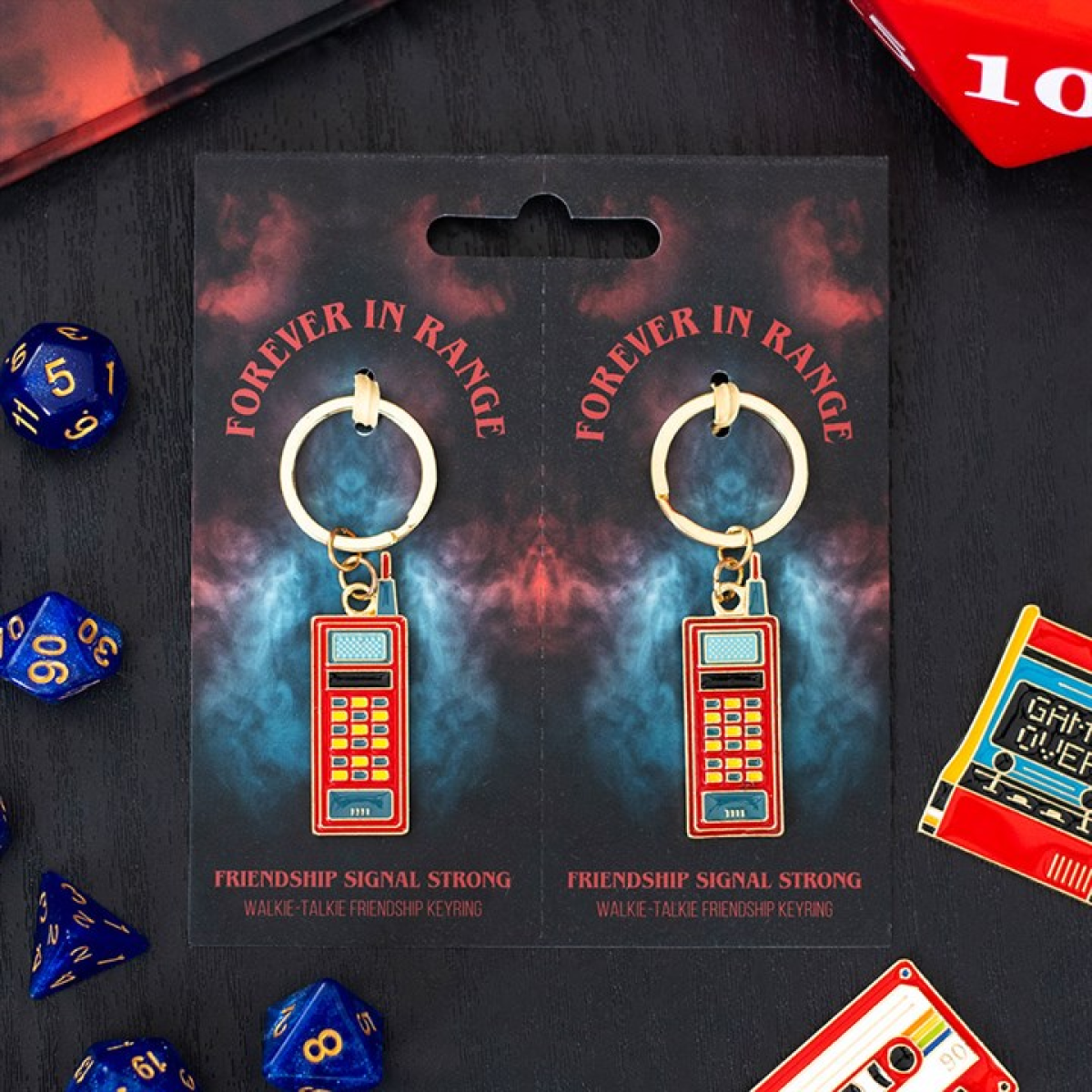 Set of 2 Friendship Walkie Talkie Keyrings